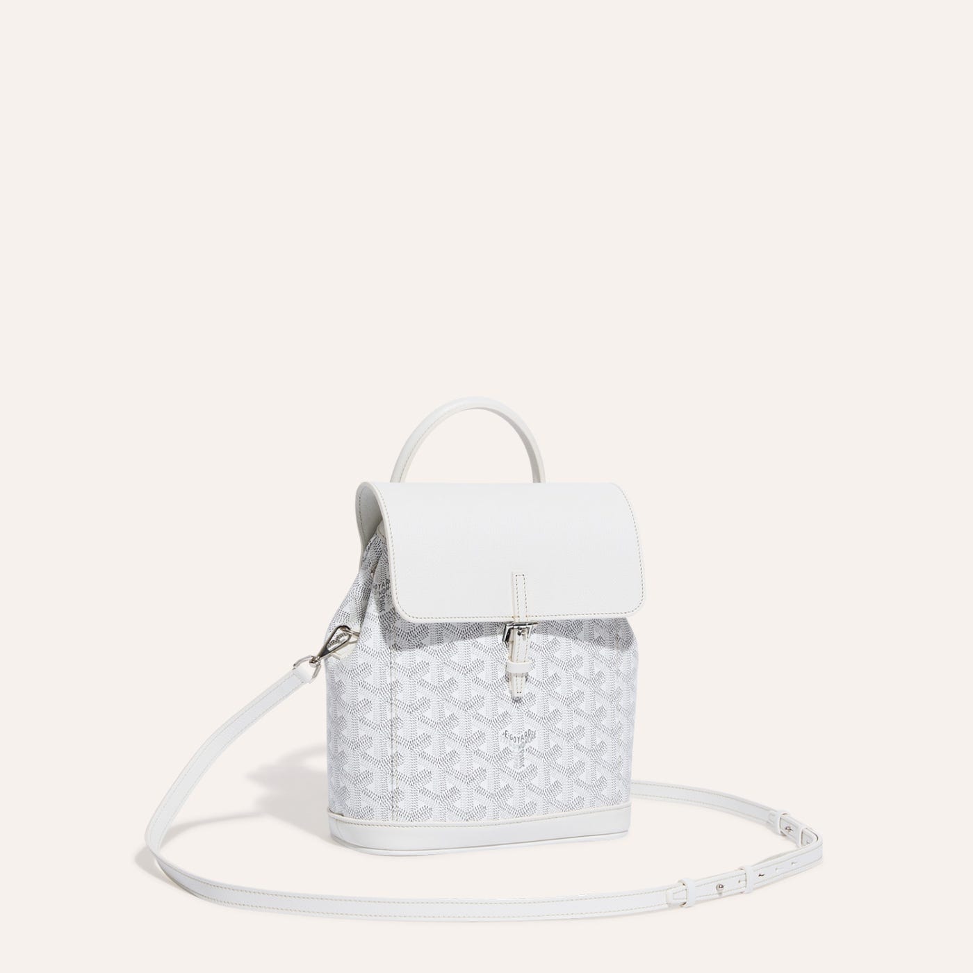 Goyard Alpin Mini Backpack White - Image 4
